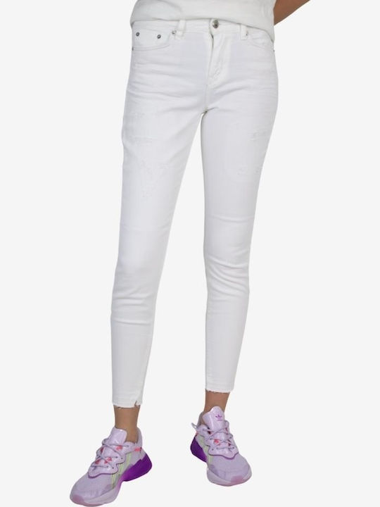Women's Jean Trousers in Skinny Fit White