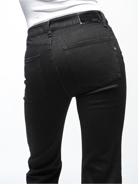Beatrice Damenjeans Schlaghose in Schlanker Passform Schwarz