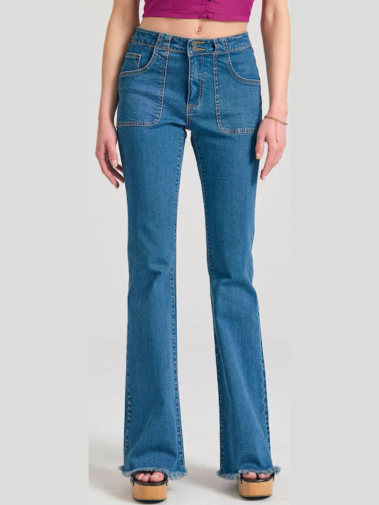 Women's Jeans Pants FBL011-173-02-DK Blue