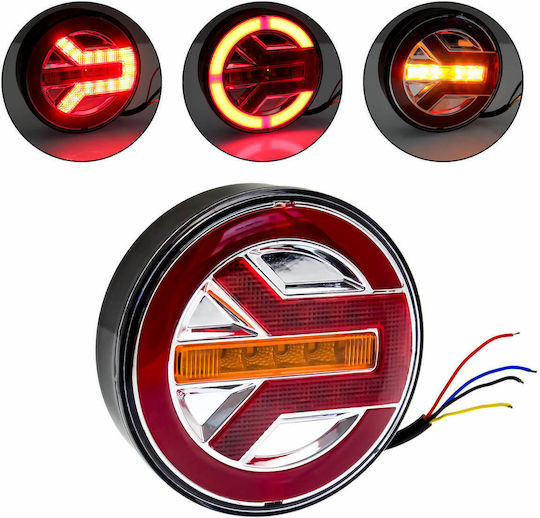 LED Водоустойчив Фар За Камион 12-24v Φ140x38mm W17413-0