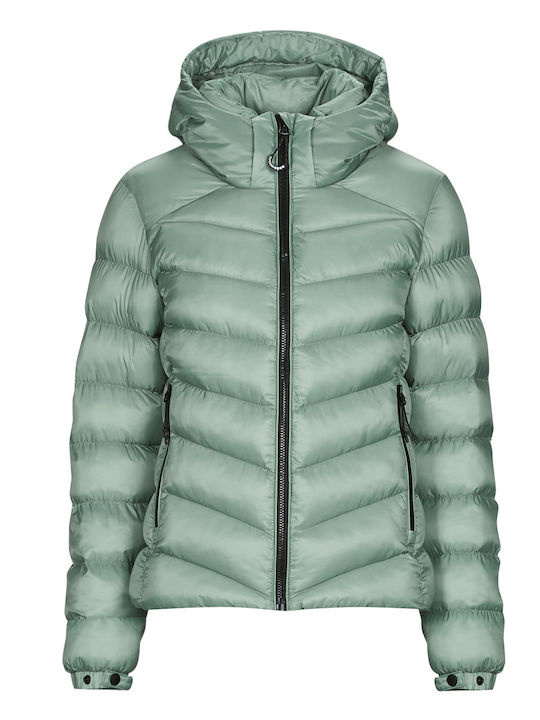 Scurtă Jachetă de femei Puffer Kaki