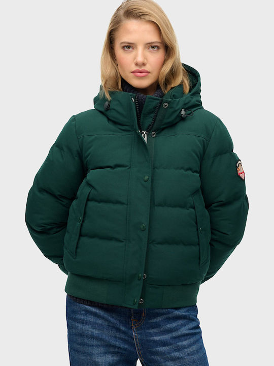 Everest Γυναικείο Bomber Jacket Dark Green