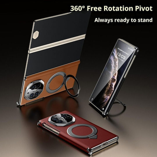 Sulada Back Cover Δερμάτινο Καφέ (Huawei Mate XT Ultimate 5G)