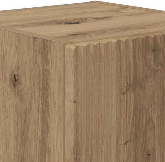 Hängeschrank fürs Wohnzimmer aus Spanplatte in Walnuss 30x31x40 cm