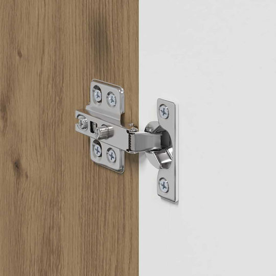 Hängeschrank fürs Wohnzimmer aus Spanplatte in Walnuss 30x31x40 cm