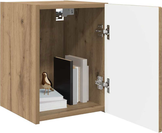Hängeschrank fürs Wohnzimmer aus Spanplatte in Walnuss 30x31x40 cm