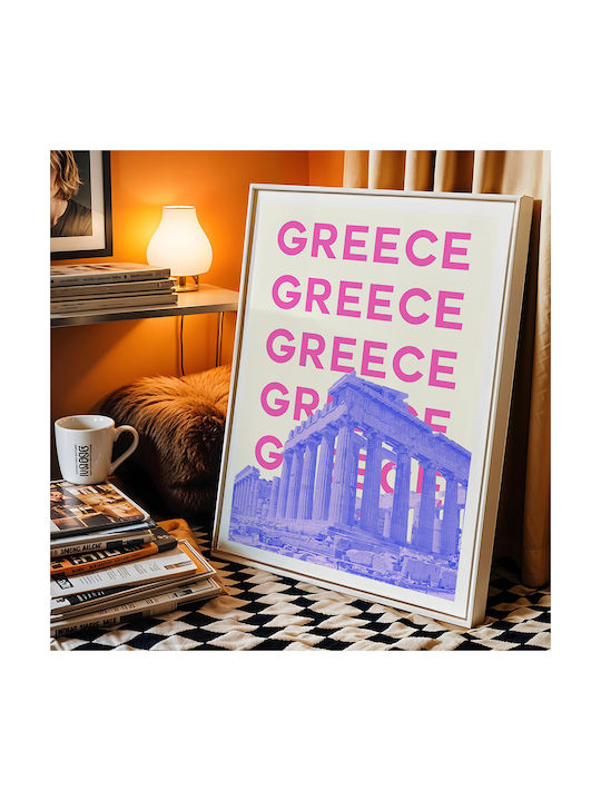 Poster Greece Pop Art Pst25507 21cm X 30cm Λευκό Κάδρο Pvc