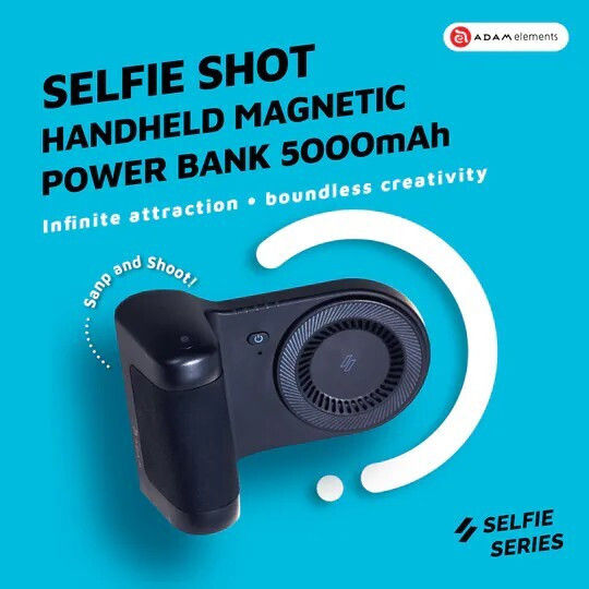 Adam Selfie Shot MagSafe Power Bank 5000mAh Black