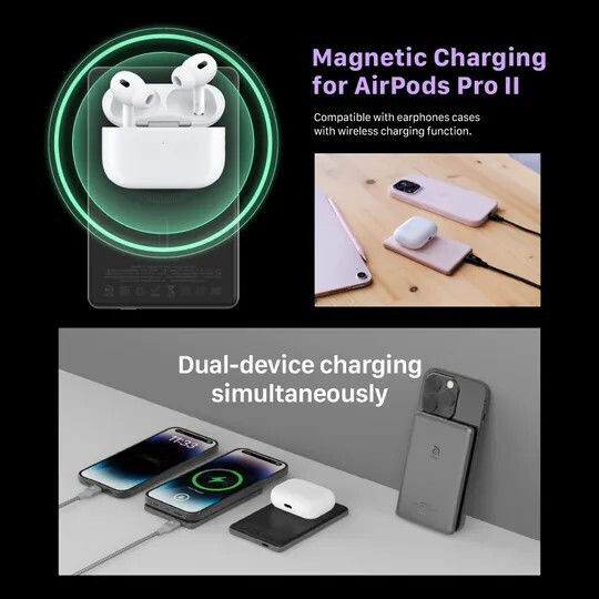 Adam Gravity C5 MagSafe Power Bank 5000mAh 20W with USB-C Port Red