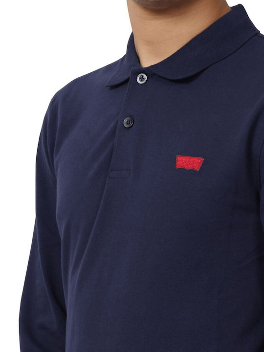 Housemark Polo Short Sleeve Navy Blue Blouse