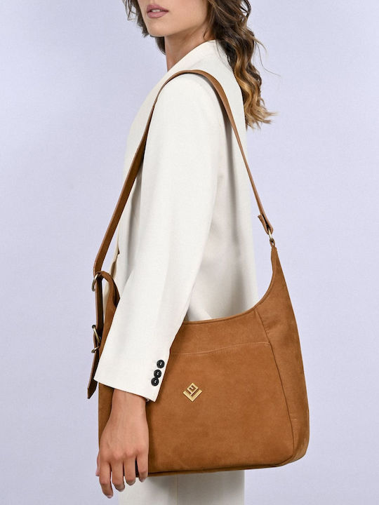 Leather Women's Bag Shoulder Brown