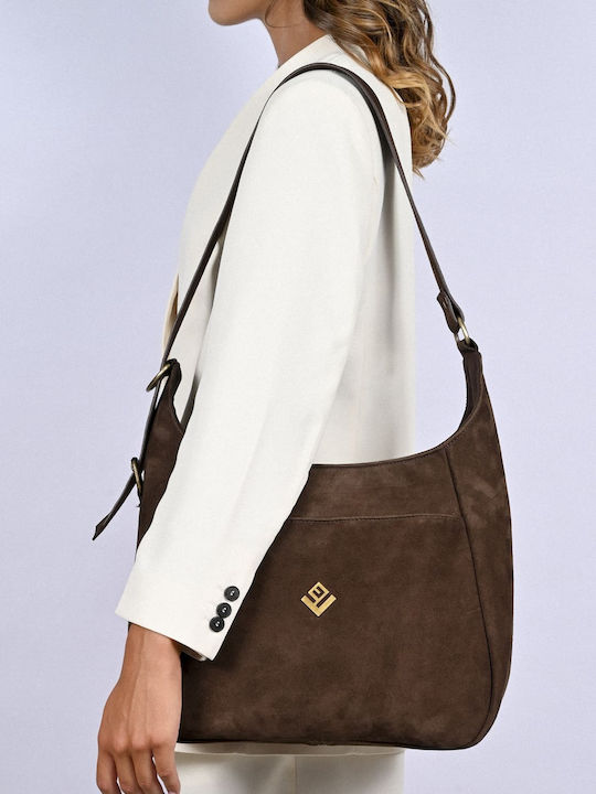 Leather Women's Bag Shoulder Brown
