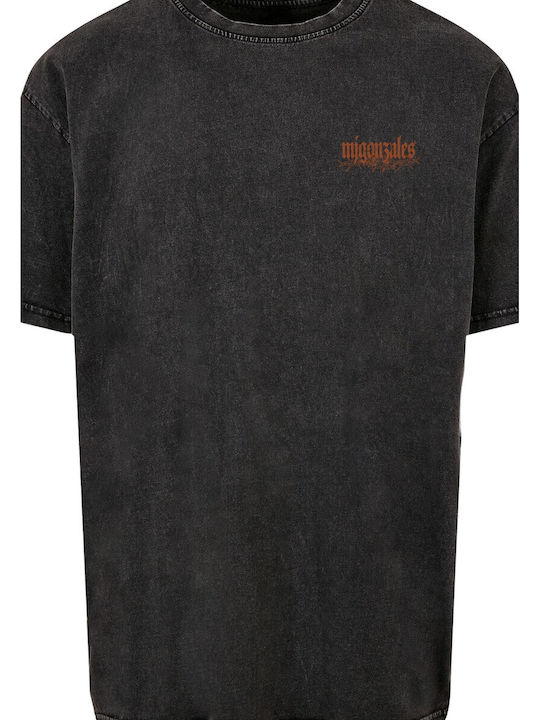 Mj Gonzales Barbed Wings Heavy Acid Washed Tee Black Ss22 Mjg11852-00007