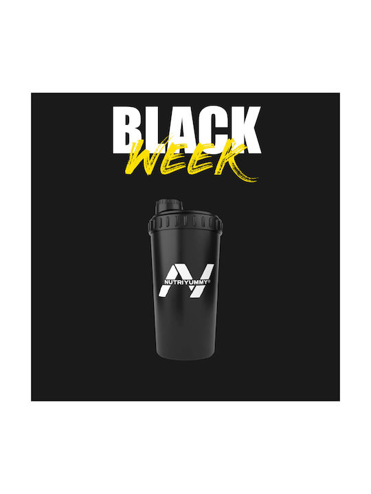 Nutriyummy Shaker Protein 700ml Kunststoff Schwarz