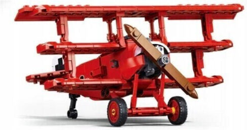 Sluban Blocuri Red Baron Fokker Triplane 281buc