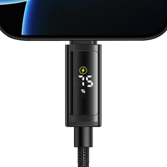 Mcdodo LED USB 2.0 Cable USB-C male - USB-C 100W Μαύρο 1.2m