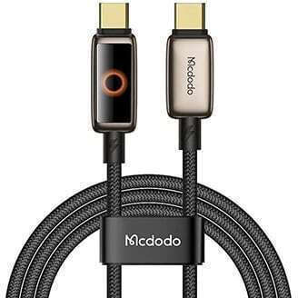 Mcdodo LED USB 2.0 Cablu USB-C bărbătesc - USB-C 100W Auriu 1.2m