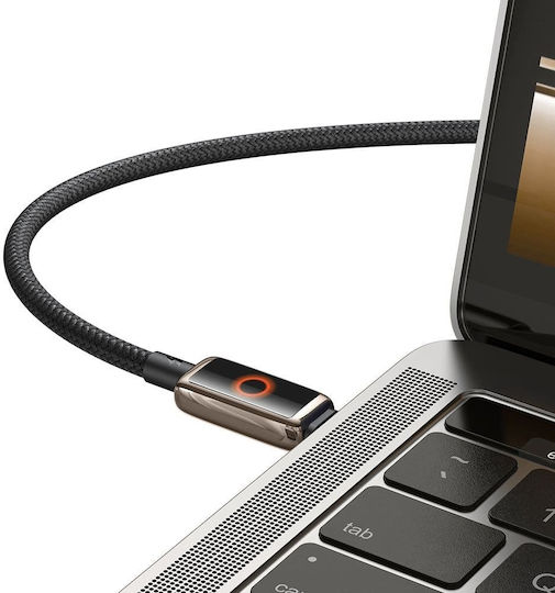 Mcdodo LED USB 2.0 Cablu USB-C bărbătesc - USB-C 100W Auriu 1.2m