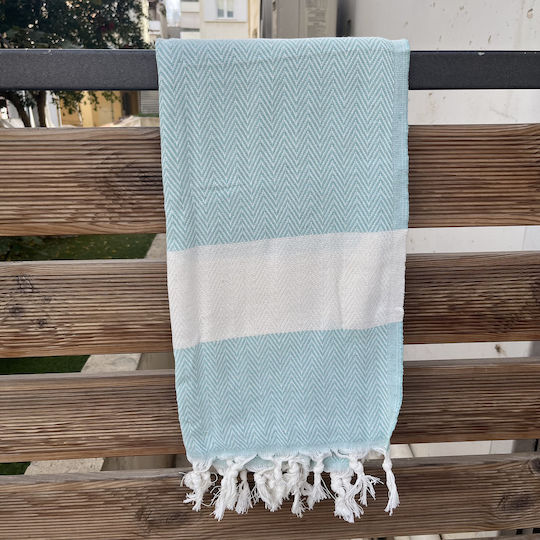 Pestemal Beach Towel Cotton Green 180x100cm.