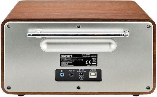 Albrecht DR 760 Cu alimentare la rețea DAB+ cu USB Maro