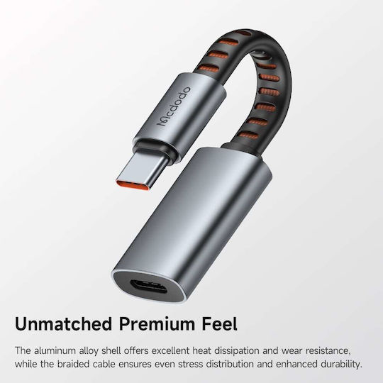 Mcdodo Audio Converter Lightning male to USB-C female Gray 1pcs
