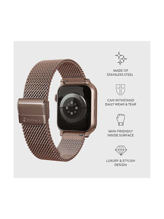 Burga Armband Rose Gold (Apple Watch 4/5/6/7/8/9/10/11 - SE (1/2/3)) Burga Armband Rose Gold (Apple Watch 4/5/6/7/8/9/10/11 - SE (1/2/3))