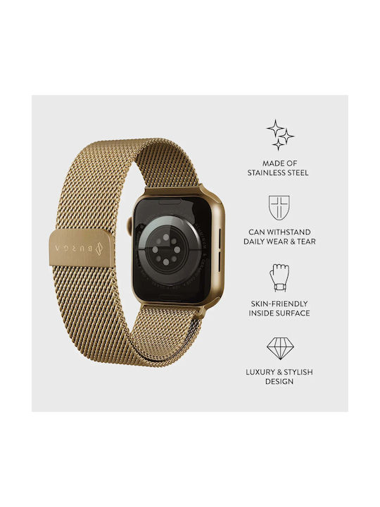 Burga Armband Gold (Apple Watch 4/5/6/7/8/9/10/11, SE, Ultra) Burga Armband Gold (Apple Watch 4/5/6/7/8/9/10/11, SE, Ultra)
