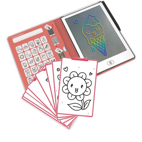 Kidywolf Tablet Drawing Lcd Screen 30 Kawai Cards