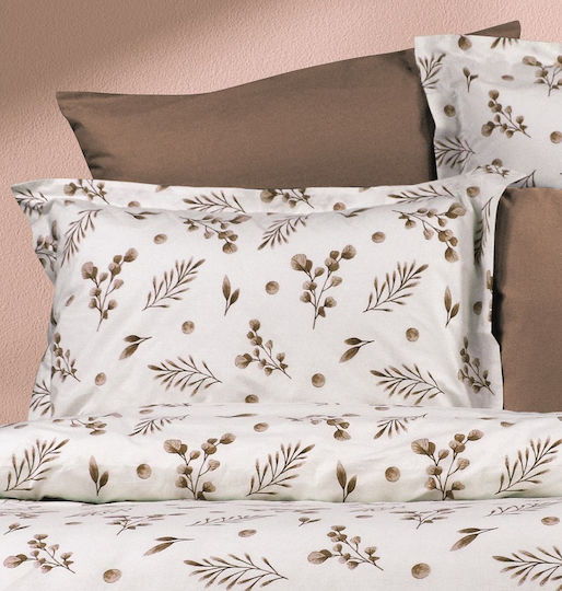 Dimcol Myrto Bettlaken Set Für Einzelbett 160x240cm 352 Beige 3 Stück