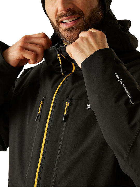 Stretch Jacket Puffer Waterproof and Windproof Black