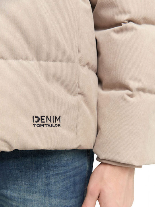 Geacă Puffer de Iarnă Bej Cashew Beige