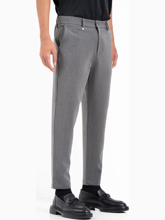 Trousers in Straight Line Grey