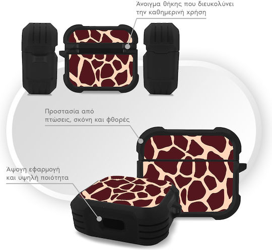 Sonique Animal Print Series Θήκη Σιλικόνης Giraffe 03 για Apple AirPods 3