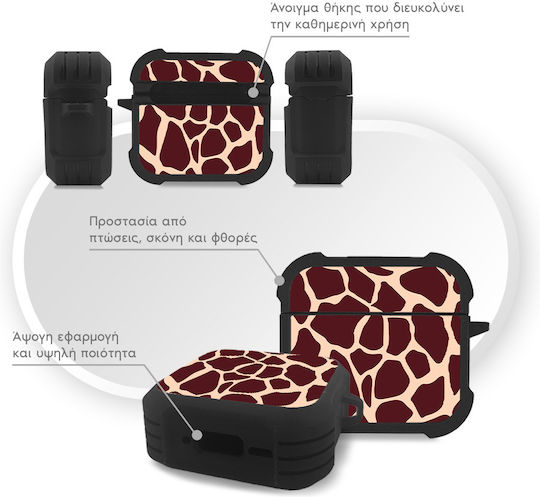 Sonique Animal Print Series Θήκη Σιλικόνης Giraffe 03 για Apple AirPods 4