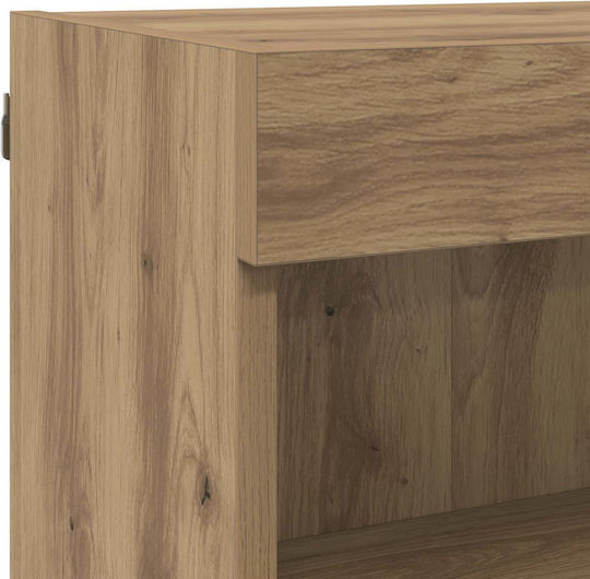 Living Room TV Unit with Showcase & Lighting L30xW28.5xH30cm