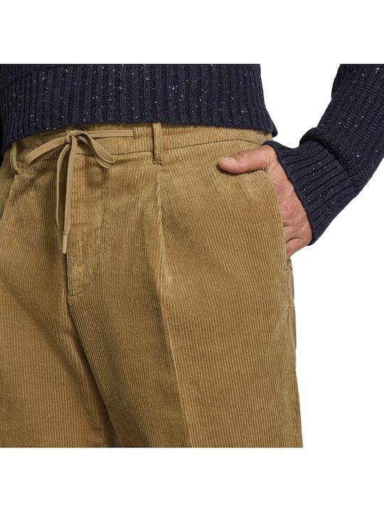 Pantaloni Bărbați Elastici Regular Fit Bej