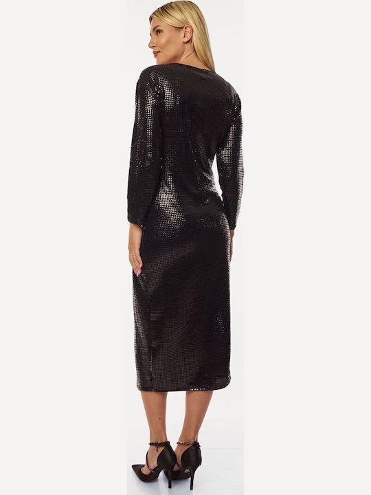Rochie Maxi De Seară Jupon Neagră