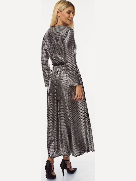 Maxi Abendkleid Silver