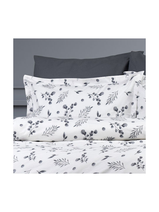 Dimcol Kissenbezug-Set mit Umschlagumschlag Grey 50x70cm.