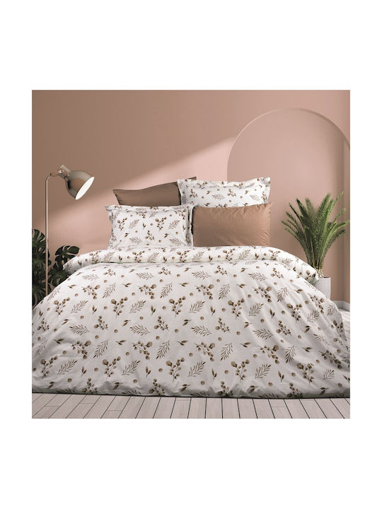Dimcol Kissenbezug-Set mit Umschlagumschlag Beige 50x70cm.