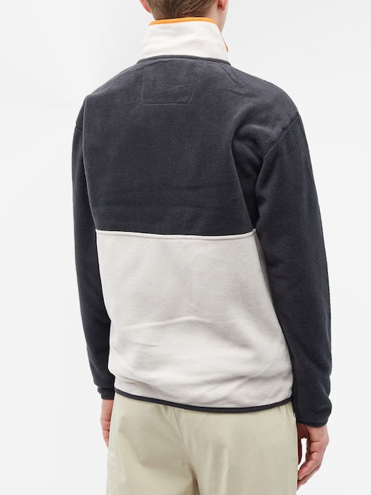 Back Bowl Full Men's Fleece Cardigan Black/dark Stone
