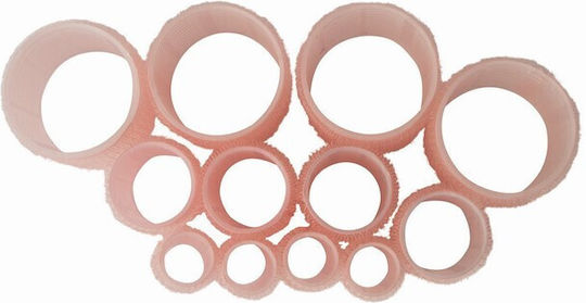 Velcro Hair Rollers Pink 12 Pieces Voluminous Blow Out Look By Upper Canada