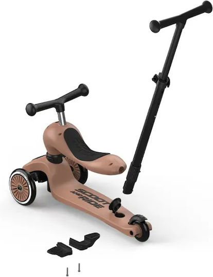 Scoot & Ride Kinderroller Highwaykick 1 Push & Go 3-Rad mit Sitz Mocha
