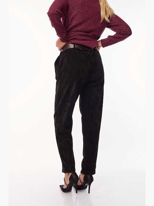 Damen Stoff Hose Black