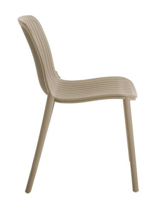 Scaun De Exterior Din Polipropilenă Callia Kaki 58x57x82cm