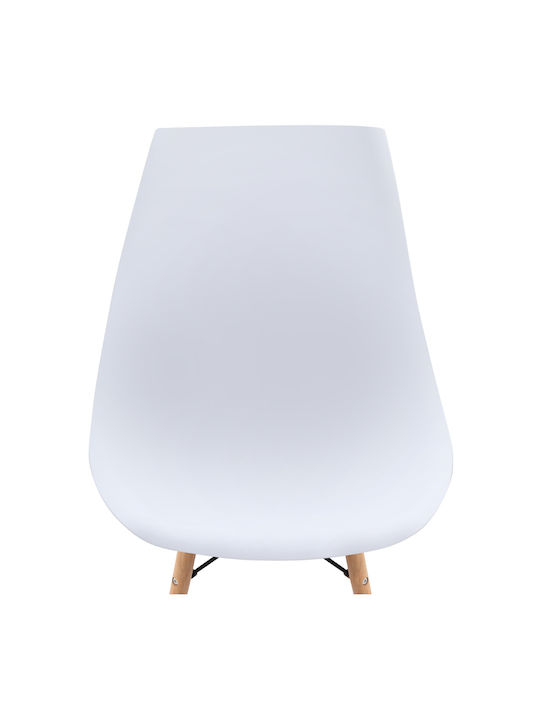 Nova Dining Room Polypropylene Chair White - Natural 46x51x80cm