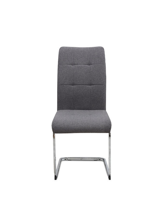 Laura Dining Room Fabric Chair Grey 42x58x98cm