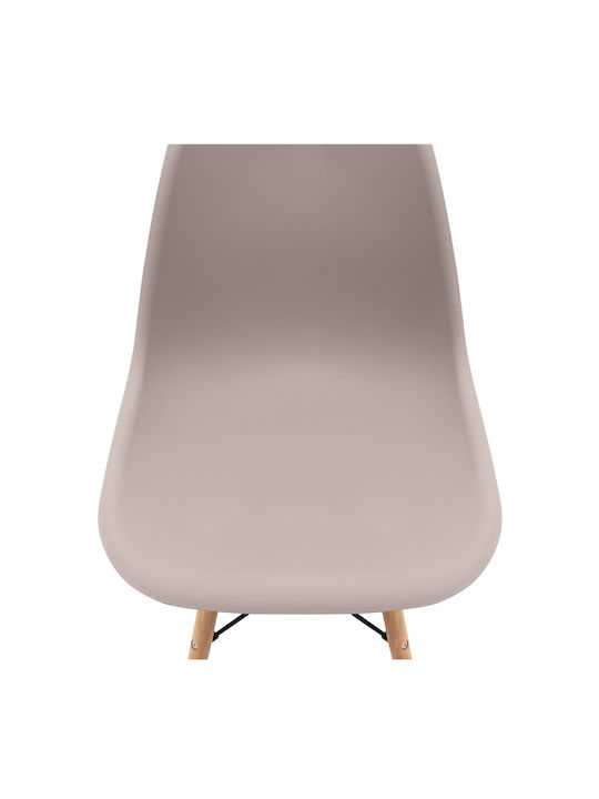 Nova Dining Room Polypropylene Chair Cappuccino 46x51x80cm