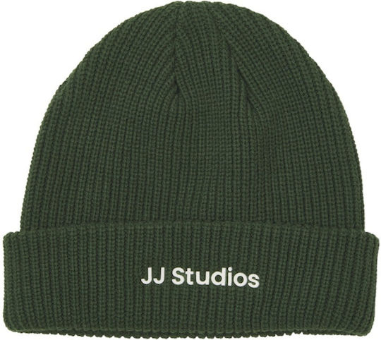 Beanie Unisex Beanie Knitted in Green color