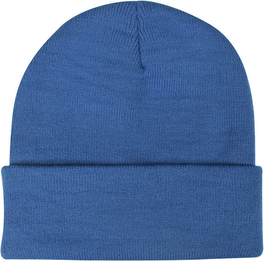 Beanie Unisex Beanie Gestrickt in Blau Farbe